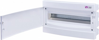 Щит внутрішній розподільний ECМ 18PO (18 модулів білі дверцята) ETI