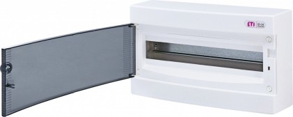 Щит зовнішній розподільний ECT 18PT (18 модулів прозорі дверцята) ETI