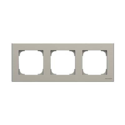 Рамка 3-м АВВ Sky Niessen нержавеющая сталь