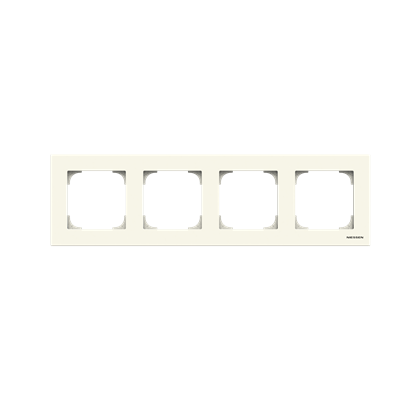 Рамка 4-м АВВ Sky Niessen белая