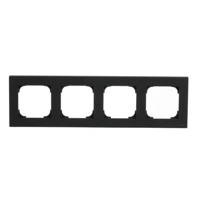 Рамка 4-м АВВ Sky Niessen черный матовый