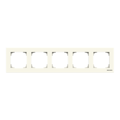 Рамка 5-м АВВ Sky Niessen белая