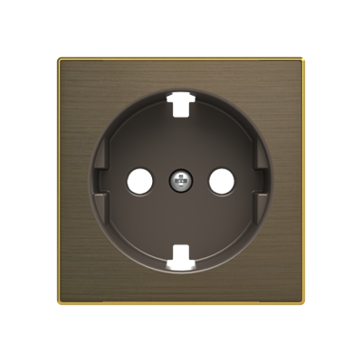 Центральная плата розетки с зк плоская АВВ Sky Niessen античное золото