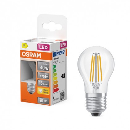 Led лампа OSRAM Star Classic P40 3.4W/827 230V FIL E27