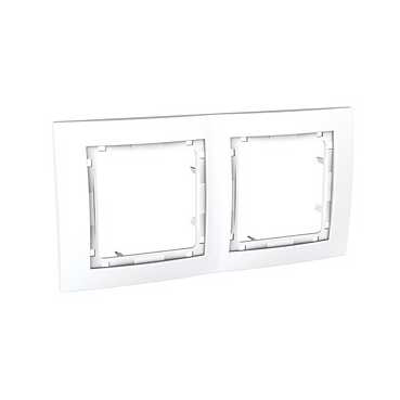 Рамка SCHNEIDER UNICA COLORS MGU4.004.25 зовнішня 2 місця слонова кістка