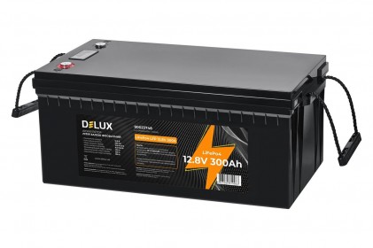 Акумулятор DELUX LFР 12.8V 300A літійовий с LCD LiFePO4