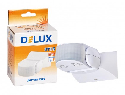 Датчик руху DELUX ST15 (180°) білий