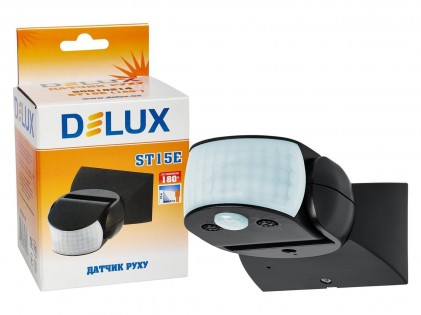 Датчик руху DELUX ST15E (180°/360°) чорний