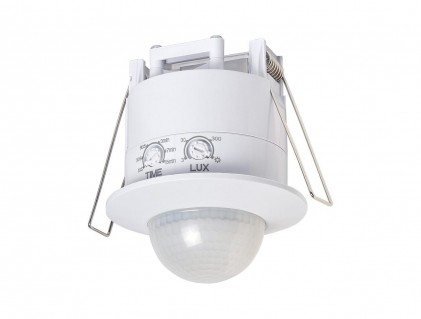 Датчик руху DELUX ST41С (360°) врізний білий