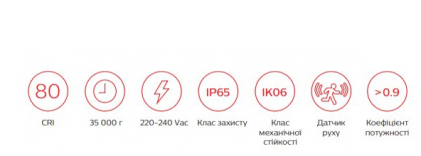 Прожектор PILA BVP008 50W 4000K MDU c датчиком движения