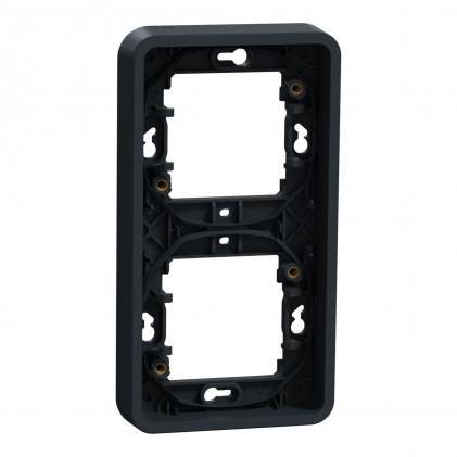 Рамка двойная SCHNEIDER Mureva Styl MUR34151 вертикальная IP55 черная