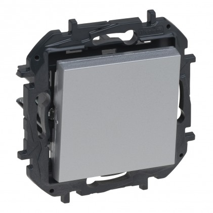 Выключатель LEGRAND Nilo&eacute; Step 1-клавишный (сх.1) 10А алюминий