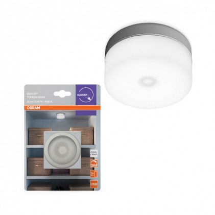Світильник нічник OSRAM DOT-it Touch High White 0.45W DIM USB