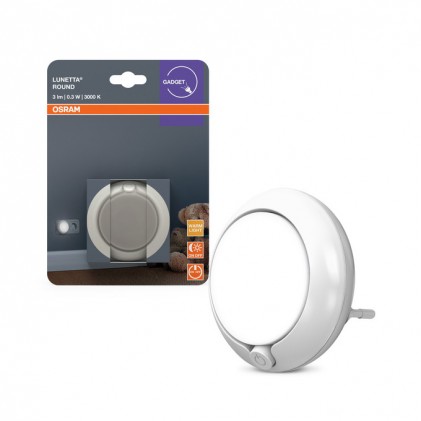 Ночник розеточный OSRAM LUNETTA round WT