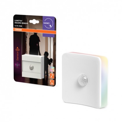 Нічник розетковий OSRAM LUNETTA square sensor RGB White