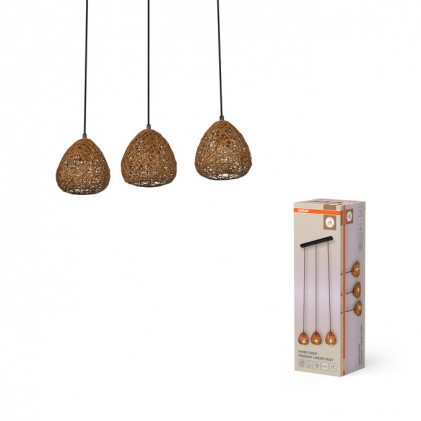 Светильник OSRAM Decor Paper Drop Pendant Linear 3XE27 Beige