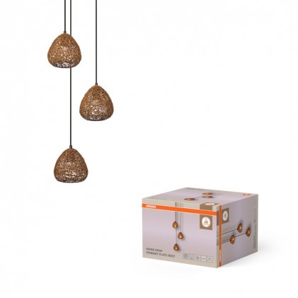 Светильник OSRAM Decor Paper Drop Pendant Plate 3XE27 Beige