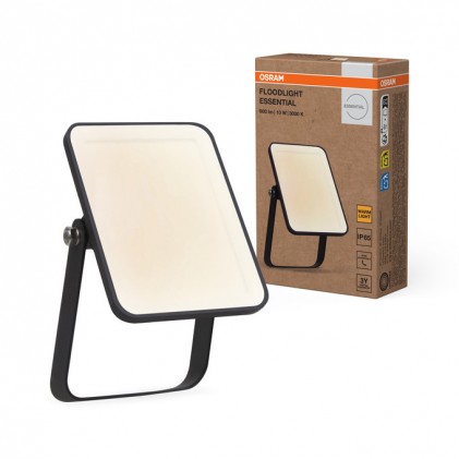 Прожектор OSRAM FL Essential 10W/3000K BK IP65 черный светодиодный