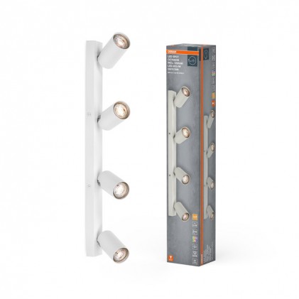 Светильник OSRAM SPOT Octagon 4х3.4W GU10 2700K DIM белный светодиодный