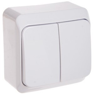 Выключатель SCHNEIDER PRIMA WDE001050 2кл. наружный белый