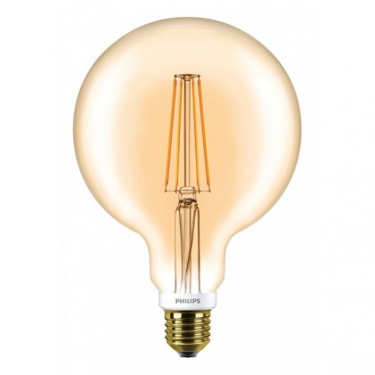 Led лампа PHILIPS Classic 7Вт G120 E27 2700K GOLD FIL