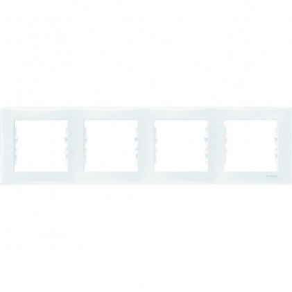 Рамка SCHNEIDER SEDNA SDN5800721 4 места белая