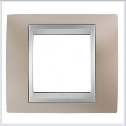 Рамка SCHNEIDER UNICA TOP metal MGU66.002.096 1 місце онікс мідний/алюміній