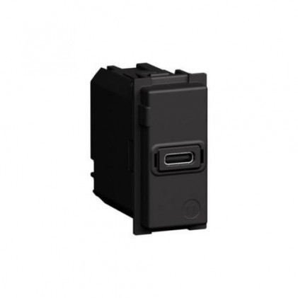 Зарядное устройство LEGRAND BTicino Living Now USB Тип С до 20Вт 5-9-12В 1 модуль