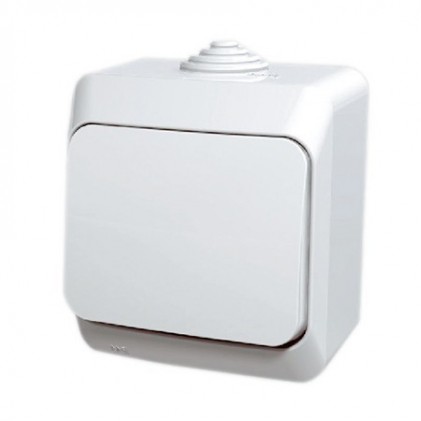 Выключатель SCHNEIDER CEDАR WDE000560 1кл. проходной наружный IP 44 белый