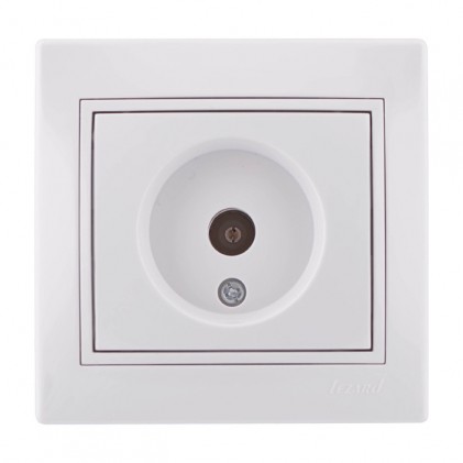 Розетка ТВ LEZARD Mira 701-0202-130 оконечная белая