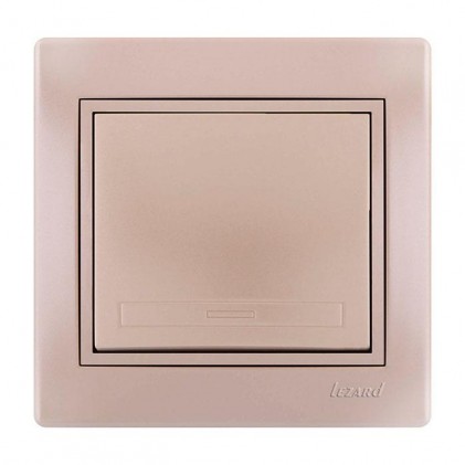 Выключатель LEZARD Mira 701-3030-100 1кл. жемчужно-белый