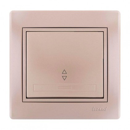 Выключатель LEZARD Mira 701-3030-105 1кл. проходной жемчужно-белый