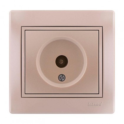 Розетка ТВ LEZARD Mira 701-3030-130 оконечная жемчужно-белая