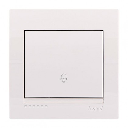 Кнопка звонка LEZARD Deriy 702-0202-103 белая