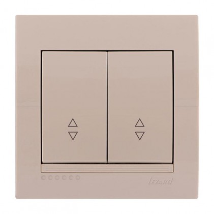 Выключатель LEZARD Deriy 702-0303-106 проходной 2кл. крем