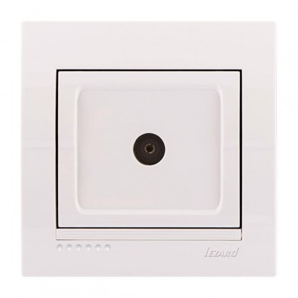 Розетка ТВ LEZARD Deriy 702-0202-130 оконечная белая