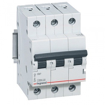 Автовимикач LEGRAND RX3 4.5кА 40А 3п C 419712