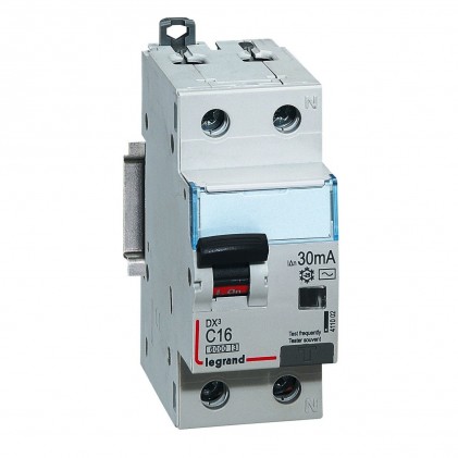Дифференциальный автовыключатель LEGRAND DX3 1П+Н C 16A 30mA-AC 411002