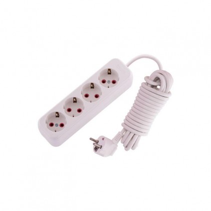 Удлинитель LEZARD LILA с заземлением 4 входа 5 метров 720-0405-401