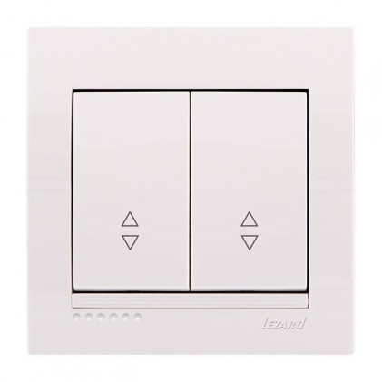 Выключатель LEZARD Deriy 702-0202-106 2кл. проходной белый