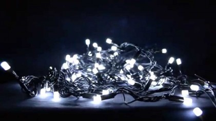 Гирлянда внутренняя DELUX STRING С 100LED 5m белый/черный IP20