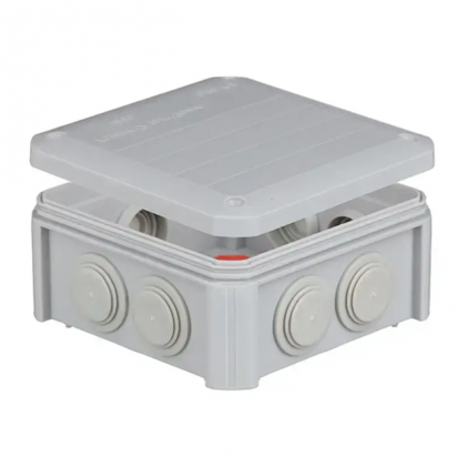 Коробка распределительная UNIKA PLANK IB601 наружного монтажа с резиновыми сальниками IP55 114х114х57