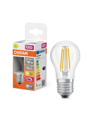 Led лампа OSRAM Star Classic P40 3.4W/827 DIM 230V FIL E27