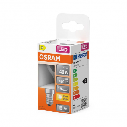 Led лампа OSRAM Star Classic P40 3.4W/827 230V FIL E14
