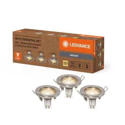 Світильник LEDVANCE Spot Essential Set 3X2.6W 827 GU10