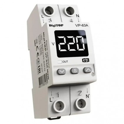 Реле напряжения DigiTOP VP-63A M2W термозащита